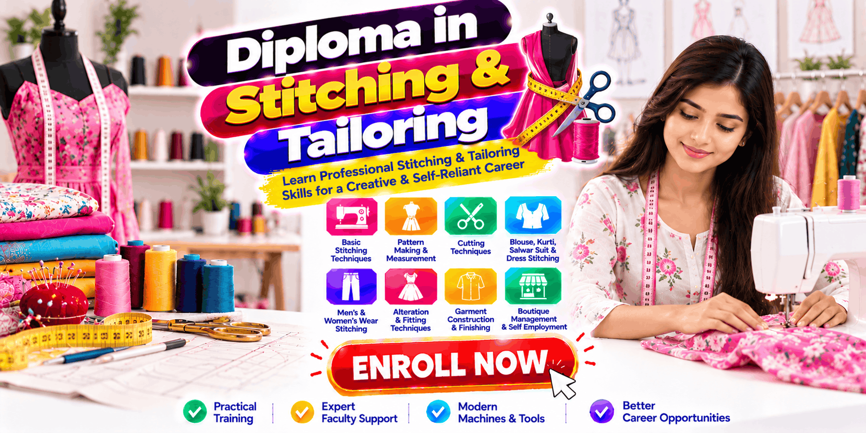Diploma in Stitching & Tailoring