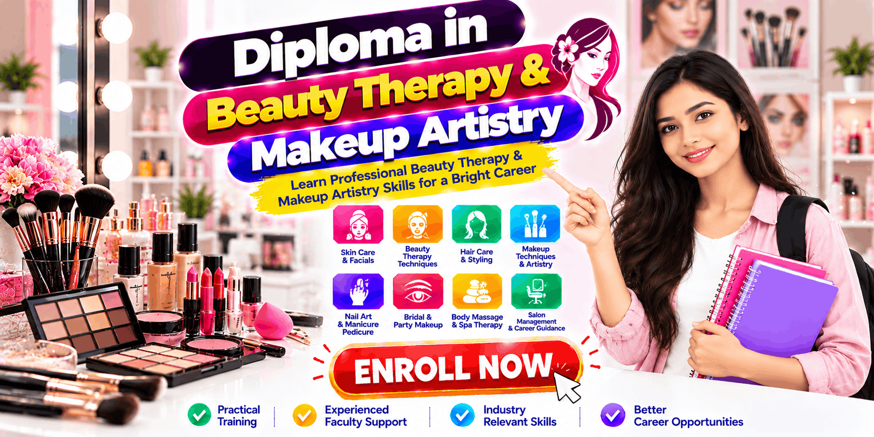 Diploma in Beauty Therapy & Makeup Artistry