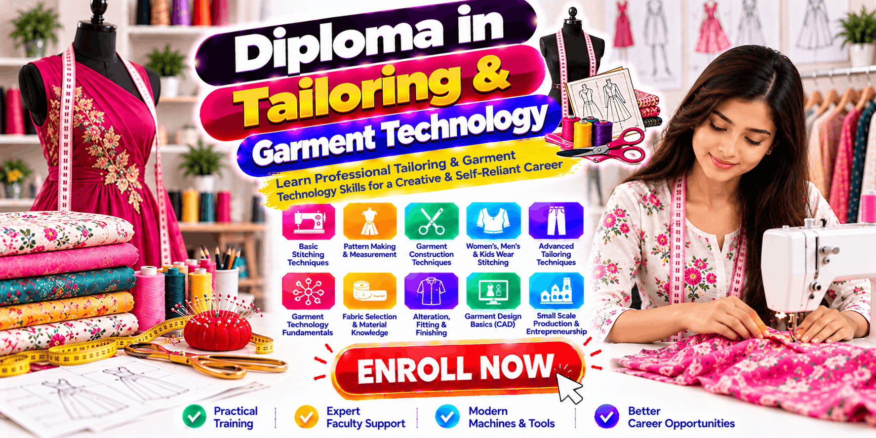 DIPLOMA IN TAILORING & GARMENT TECHNOLOGY
