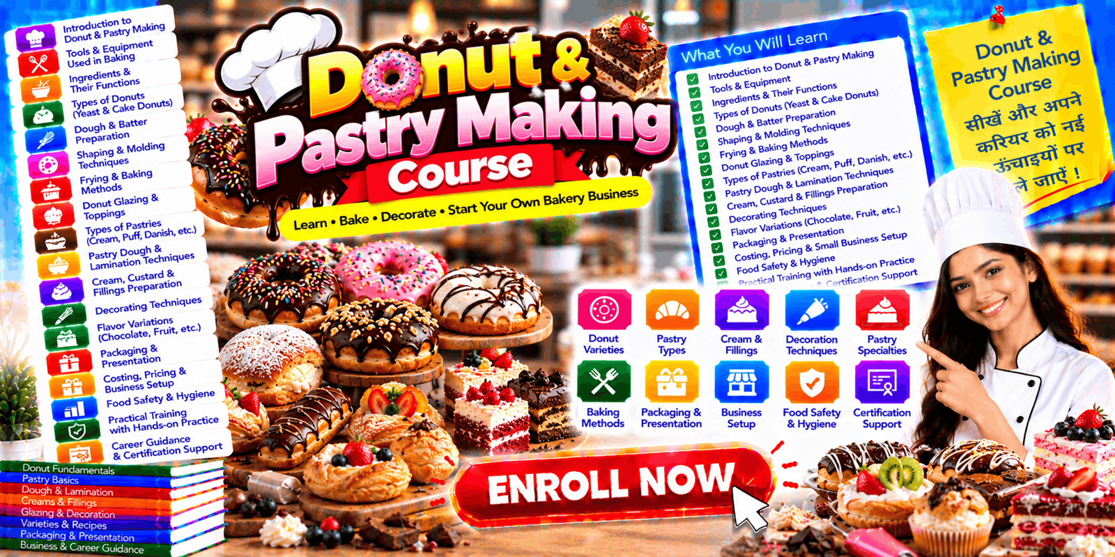 Donut & Pastry Making Course