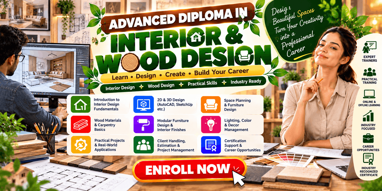 Advanced Diploma in Interior & Wood Design