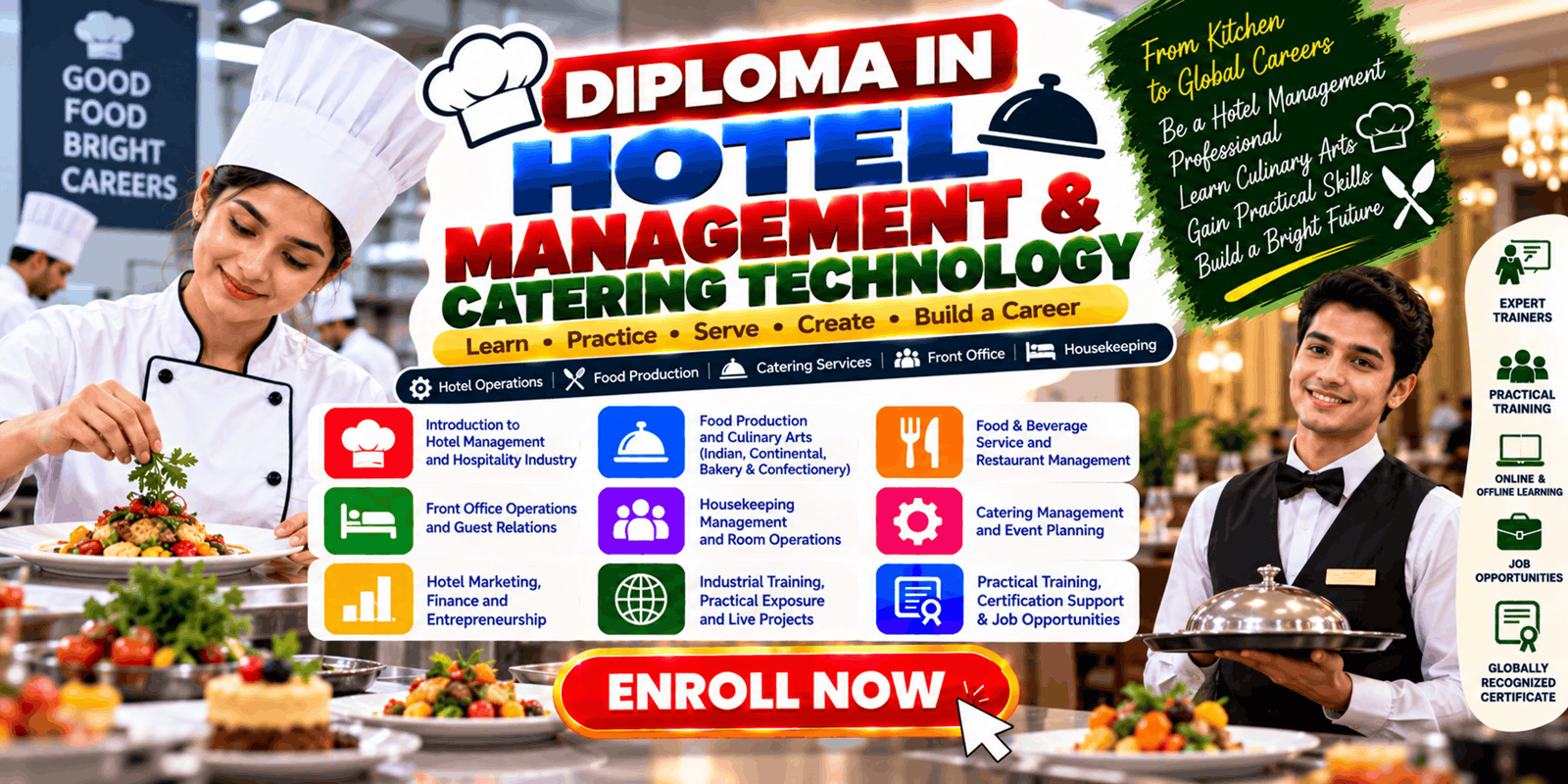 Diploma in Hotel Management & Catering Technology(|)