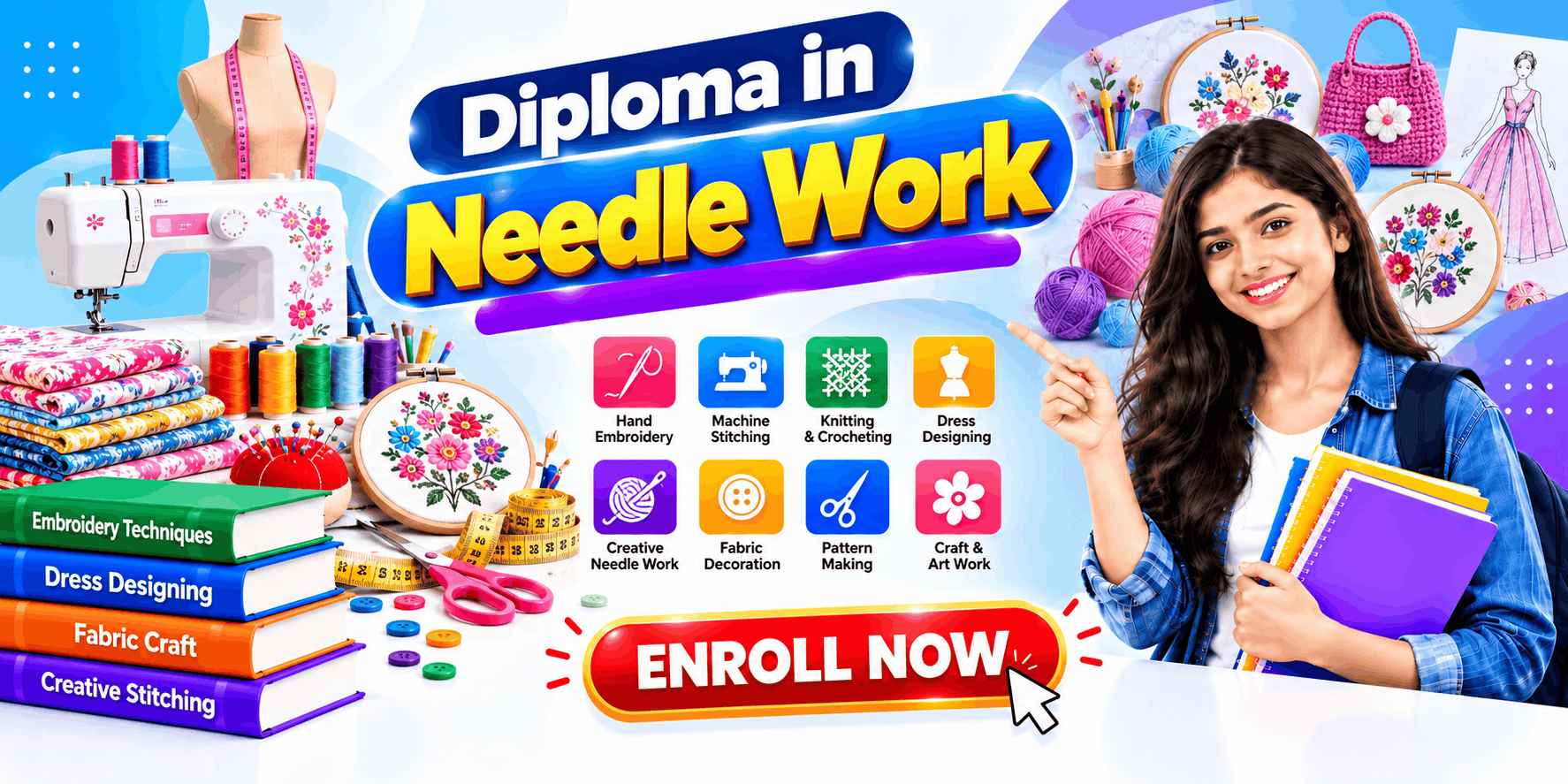 DIPLOMA IN NEEDLE WORK